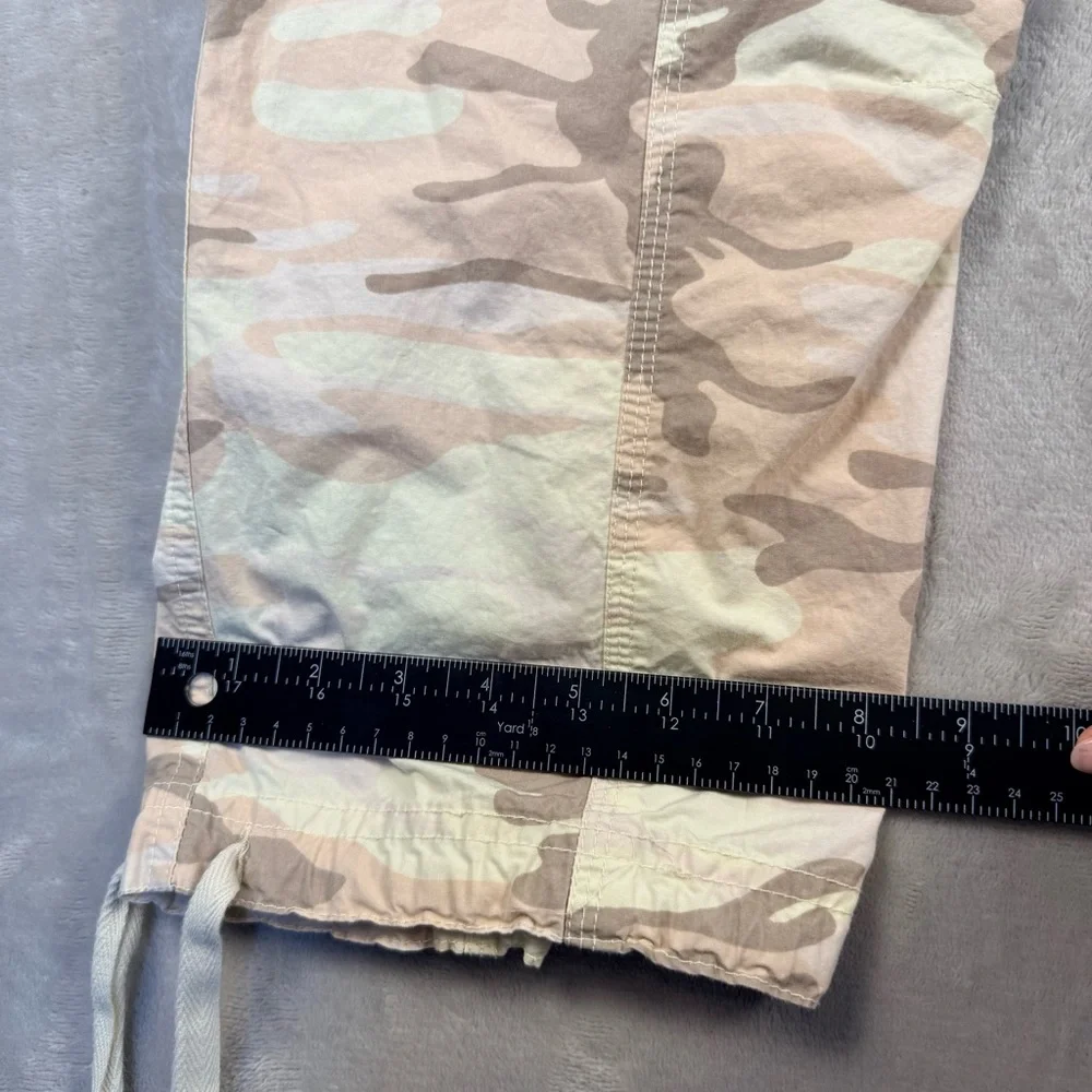 Y2K Pacific Girl Desert Camo Cargo Pants Large Beige Utility 2000s